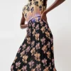 Julien Dress in Dip Dye Shadow Floral