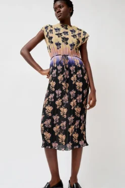 Julien Dress in Dip Dye Shadow Floral