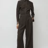 Kent Pant in Brown Stripe