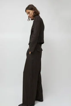 Kent Pant in Brown Stripe