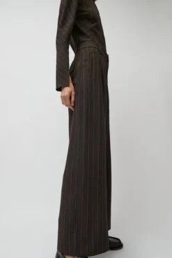 Kent Pant in Brown Stripe