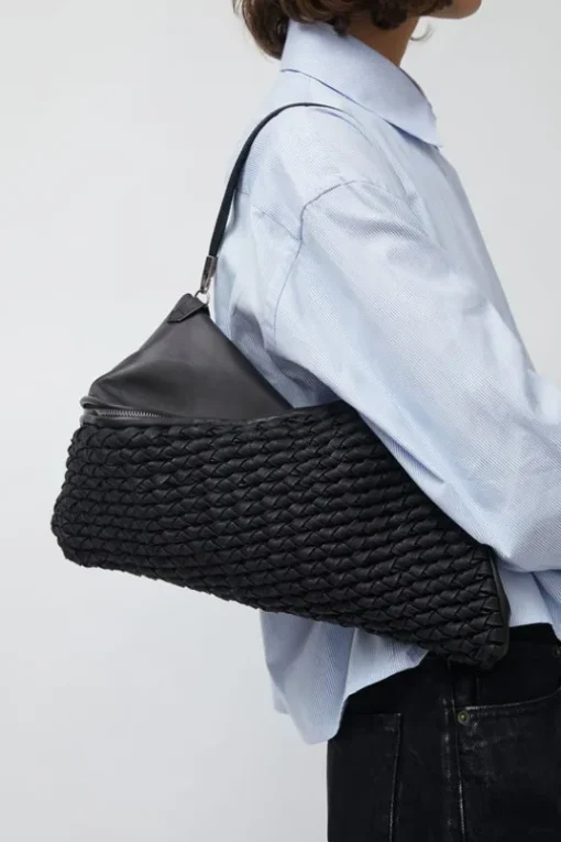 Knit Twisterette Bag in Black