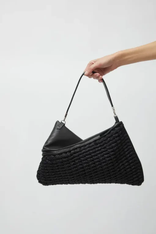 Knit Twisterette Bag in Black