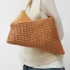 Knit Twisterette Bag in Natural Brown