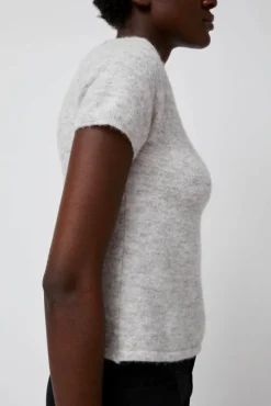 Kotte Alpaca Short Sleeve Knit in Gray