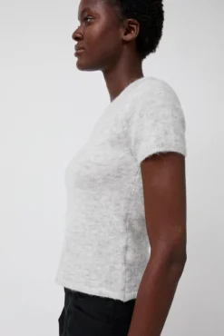 Kotte Alpaca Short Sleeve Knit in Gray
