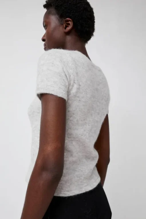 Kotte Alpaca Short Sleeve Knit in Gray