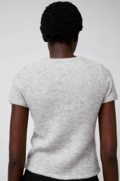 Kotte Alpaca Short Sleeve Knit in Gray