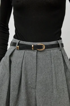 La Frieda Belt in Noir