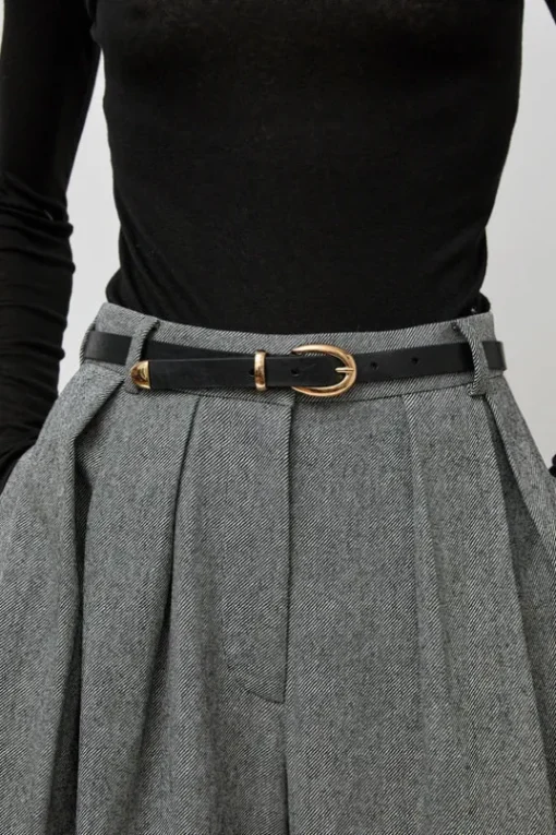 La Frieda Belt in Noir