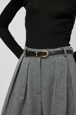 La Frieda Belt in Noir
