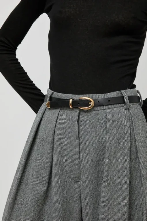 La Frieda Belt in Noir