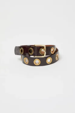 La Grande Keller Crispy Belt in Crispy Cerise Noire
