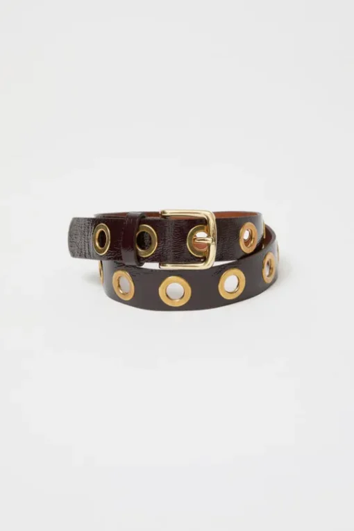 La Grande Keller Crispy Belt in Crispy Cerise Noire