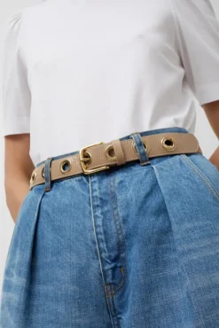 La Grande Keller Crispy Belt in Crispy Marron Beige