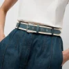 La Hydra Belt in Crispy Bleu Gris and Crema