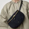 La New Grande Lili Velours Bag in Noir and Bleu Universe