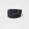 La Smala Velours Belt in Bleu Universe