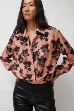 Lana Top in Blush Shadow