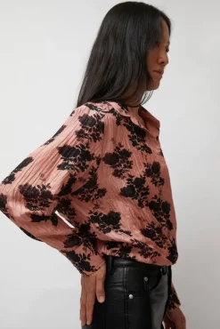 Lana Top in Blush Shadow