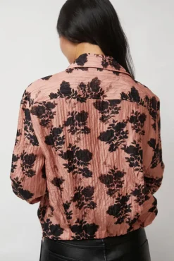 Lana Top in Blush Shadow