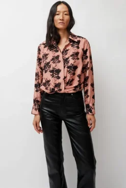 Lana Top in Blush Shadow
