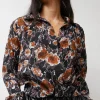 Lana Top in Gold Roses