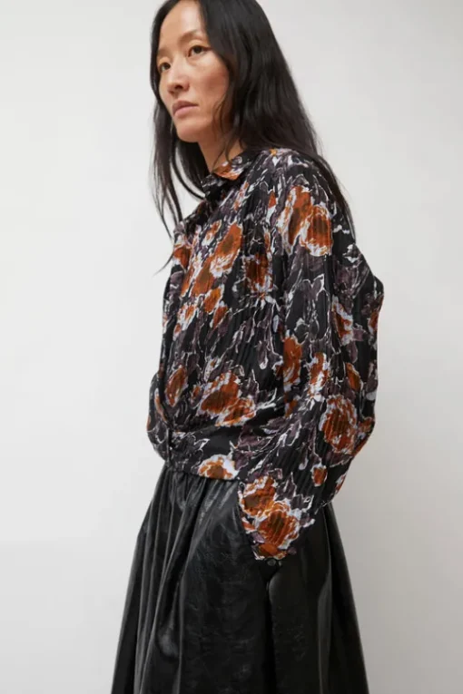 Lana Top in Gold Roses