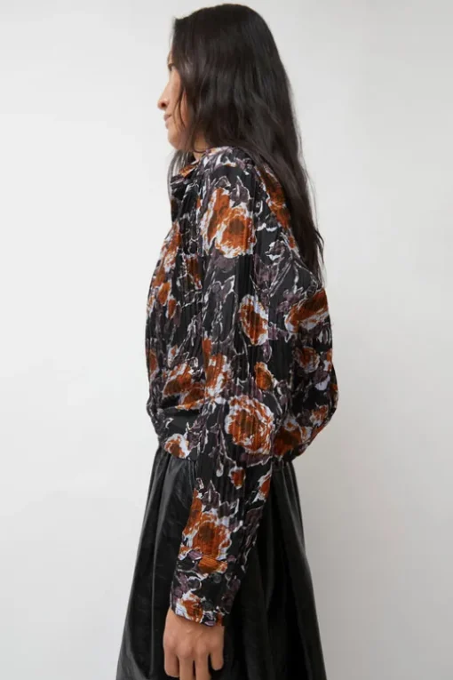 Lana Top in Gold Roses