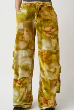 Lawn Cargo Pant in Sage Molten Floral