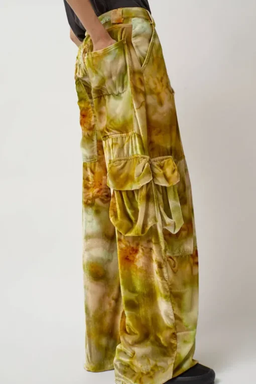 Lawn Cargo Pant in Sage Molten Floral