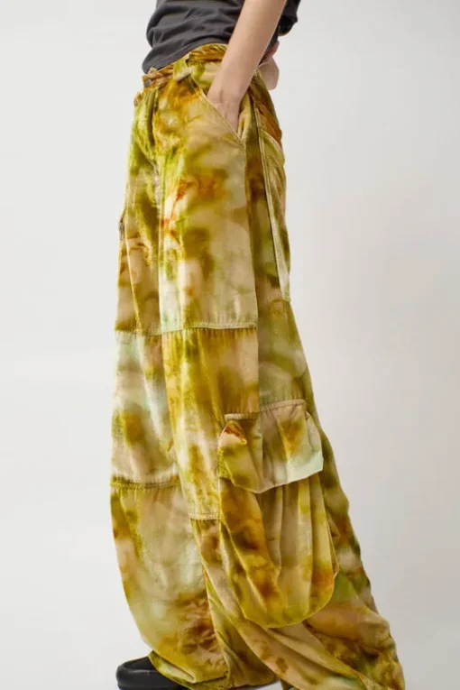 Lawn Cargo Pant in Sage Molten Floral