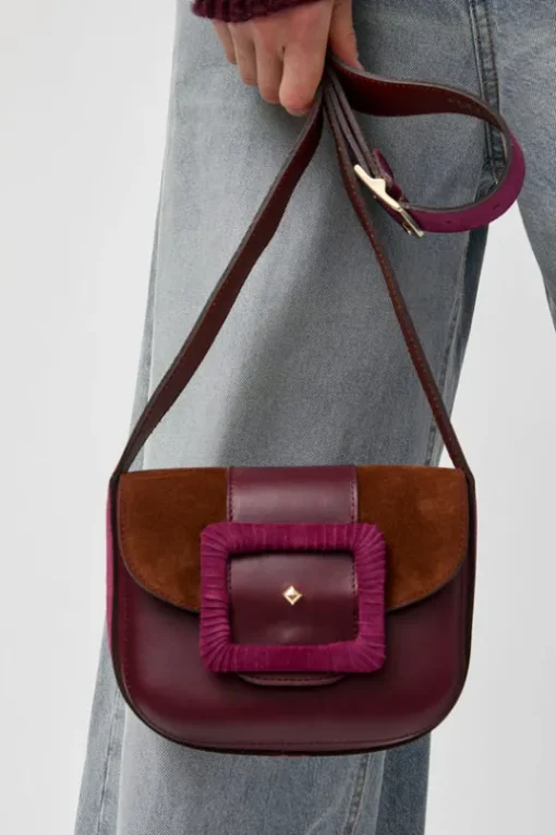 Le June Bi-Mat Bag in Bordeaux and Choco Camp and Cardinal