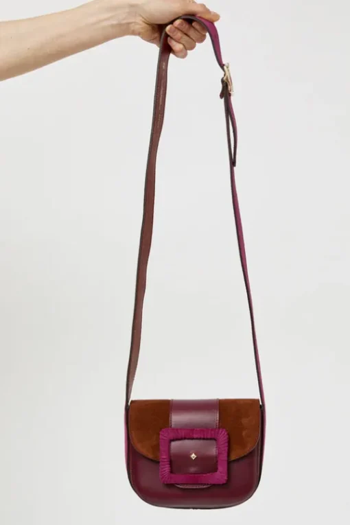 Le June Bi-Mat Bag in Bordeaux and Choco Camp and Cardinal
