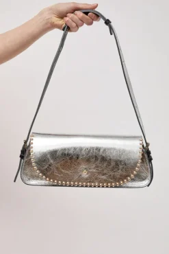 Le Toutoune Rock Laminato Bag in Laminato Argent