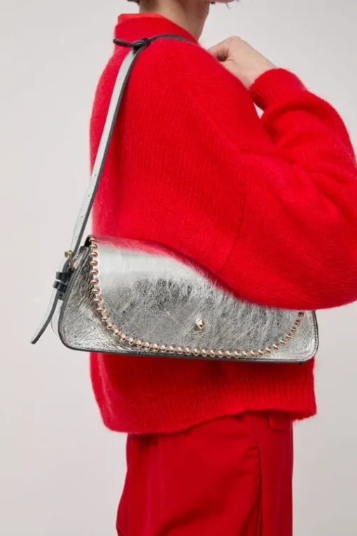 Le Toutoune Rock Laminato Bag in Laminato Argent