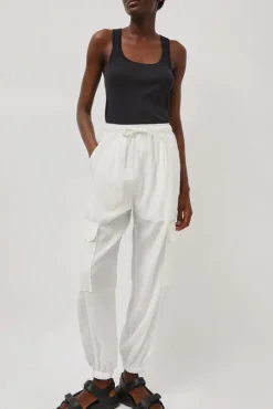 Lightweight Cargo Pants in White