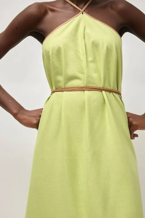 Ligo Dress in Lime