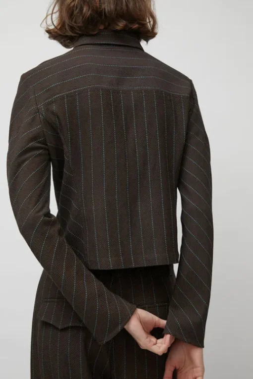 Linn Shirt in Brown Stripe