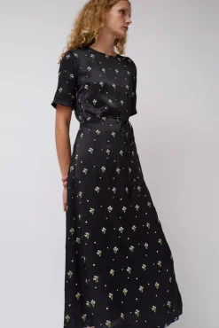 Lola Dress in Black Embroidered