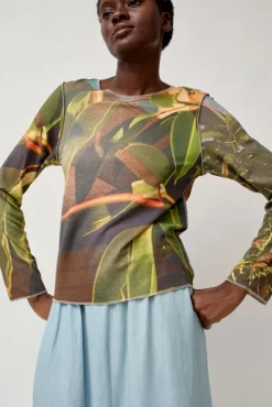 Long Sleeve Top in Tropical