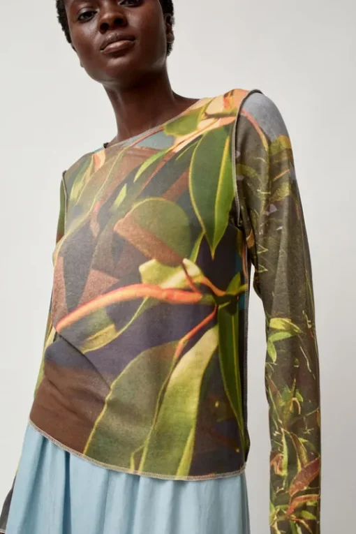 Long Sleeve Top in Tropical