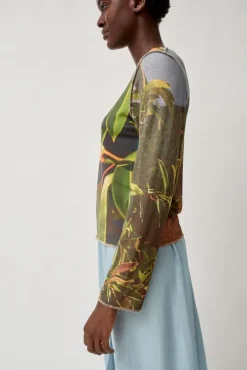 Long Sleeve Top in Tropical