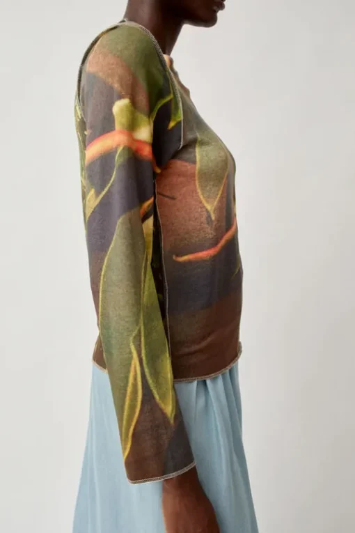 Long Sleeve Top in Tropical