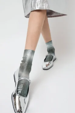 Luce Laminated Socks in Grey