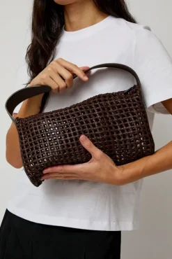 Macrame Mesh Bag in Chocolate