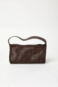 Macrame Mesh Bag in Chocolate