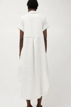 Mandu Short Sleeve Dress in White