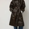 Manso Mackintosh Coat in Brown