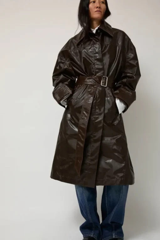 Manso Mackintosh Coat in Brown